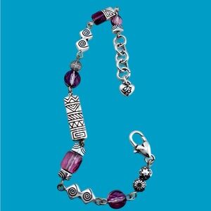 Brighton Marrakesh Bazaar Bracelet - Purple Crystal with Ultra-Rare Design.